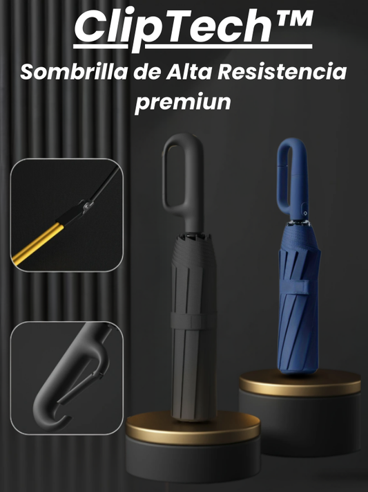 ClipTech™| La Sombrilla de Alta Resistencia premium